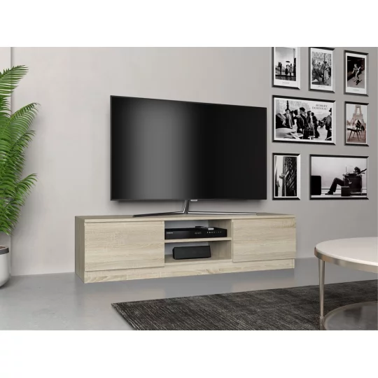 Szafka RTV MIRA 140x36 dąb sonoma - Zdjęcie 4