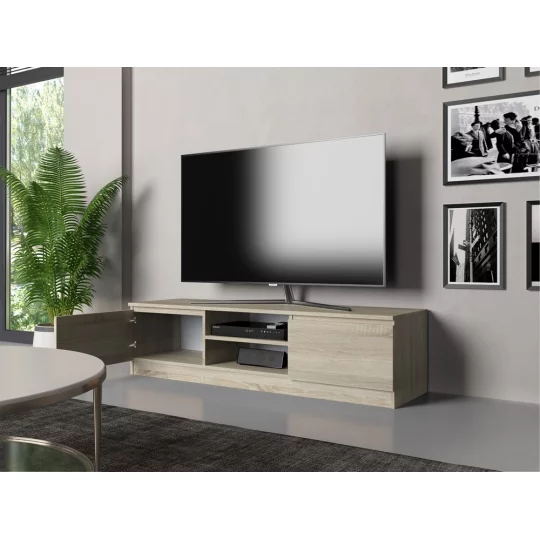 Szafka RTV MIRA 140x36 dąb sonoma - Zdjęcie 5