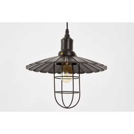 LAMPA WISZĄCA KINKIET LOFTOWY CZARNY LATARO W1					 - Zdjęcie 2