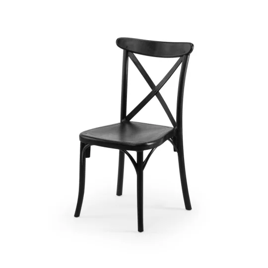 Stół STEP antracytowy + 2 krzesła CAPRI czarny - Zdjęcie 3