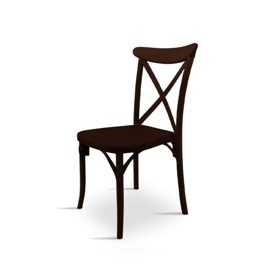 Stół STEP ciemnobrązowy + 2 krzesła CAPRI ciemnobrązowy - Zdjęcie 3