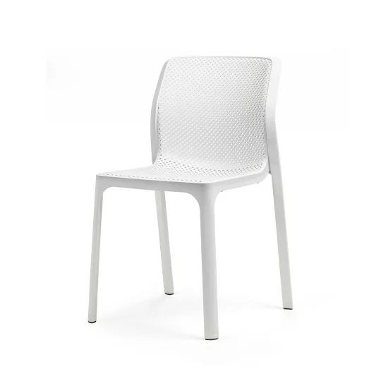Stół STEP bianco/biały + 2 krzesła BIT bianco/biały - Zdjęcie 3