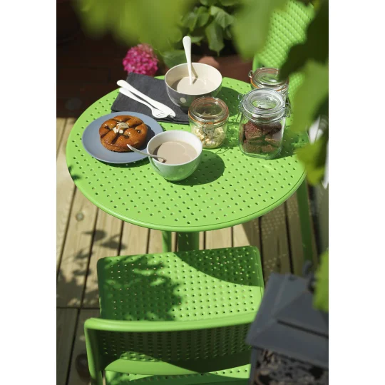 Stół STEP agave/zielony + 2 krzesła BORA agave/zielony - Zdjęcie 8
