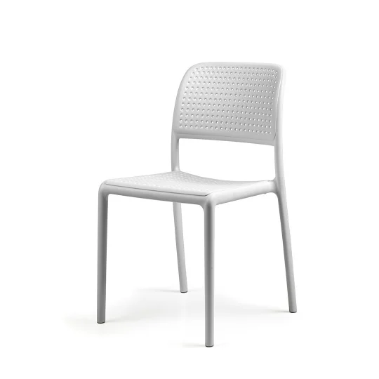 Stół STEP bianco/biały + 2 krzesła BORA BISTROT bianco/biały - Zdjęcie 3