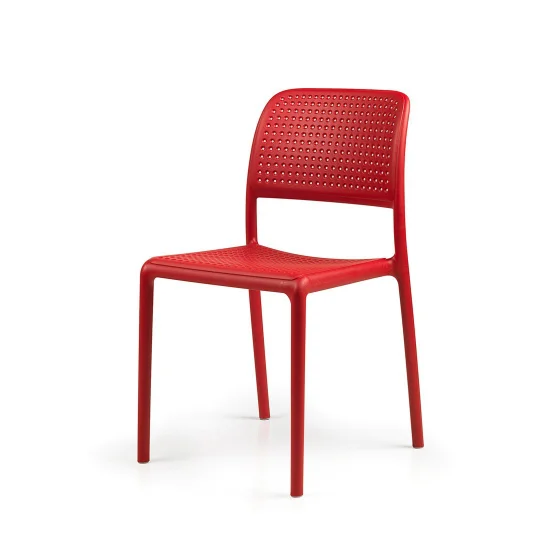 Stół STEP rosso/czerwony + 2 krzesła BORA BISTROT rosso/czerwony - Zdjęcie 3