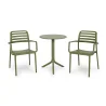 Stół STEP zielony + 2 krzesła COSTA zielony