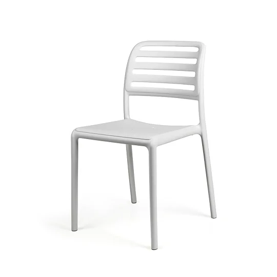 Stół STEP bianco/biały + 2 krzesła COSTA BISTROT bianco/biały - Zdjęcie 3