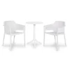 Stół STEP biały + 2 krzesła NET biały
