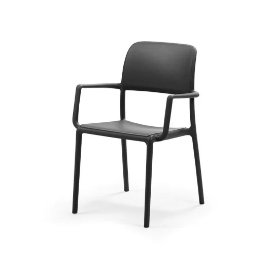 Stół STEP antracite/antracytowy + 2 krzesła RIVA antracite/antracytowy - Zdjęcie 3