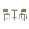 Stół STEP agave/zielony + 2 krzesła RIVA BISTROT agave/zielony