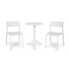 Stół STEP bianco/biały + 2 krzesła TRILL BISTROT bianco/biały