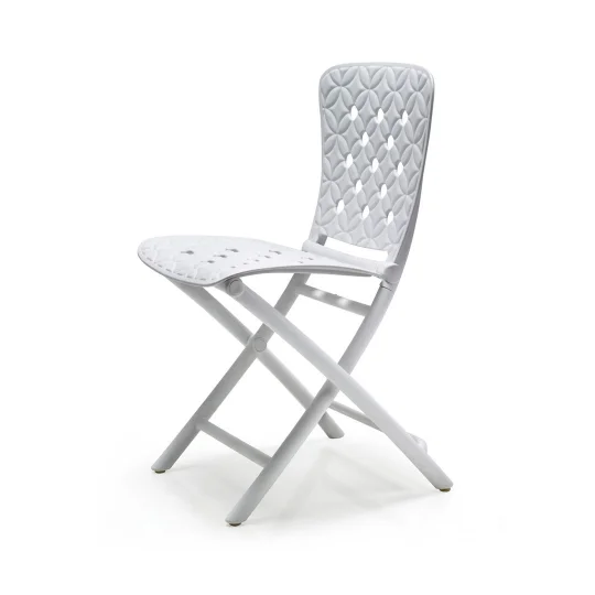 Stół STEP bianco/biały + 2 krzesła ZAC SPRING bianco/biały - Zdjęcie 3