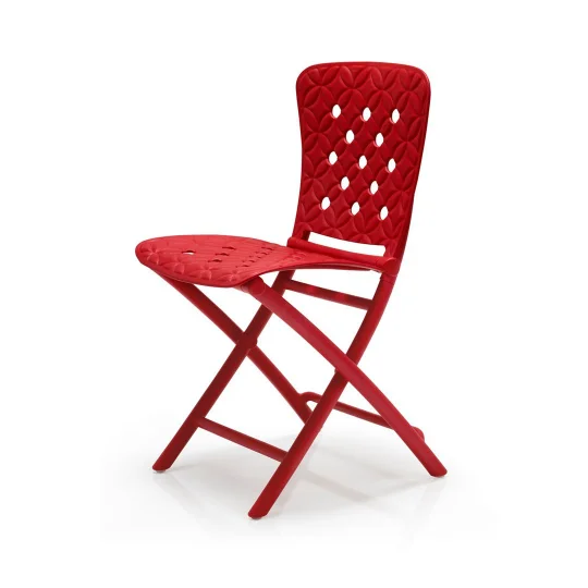 Stół STEP rosso/czerwony + 2 krzesła ZAC SPRING rosso/czerwony - Zdjęcie 3
