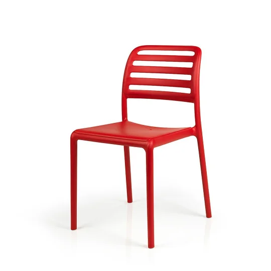 Stół SPRITZ rosso/czerwony + 2 krzesła COSTA BISTROT rosso/czerwony - Zdjęcie 3