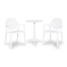 Stół SPRITZ biały + 2 krzesła PALMA biały