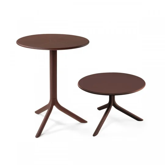 Stół SPRITZ ciemnobrązowy + 2 krzesła PALMA ciemnobrązowy - Zdjęcie 2