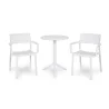 Stół SPRITZ biały + 2 krzesła TRILL ARMCHAIR biały