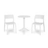 Stół SPRITZ bianco/biały + 2 krzesła TRILL BISTROT bianco/biały