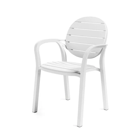 Stół CUBE 80 biały + 4 krzesła PALMA biały - Zdjęcie 3
