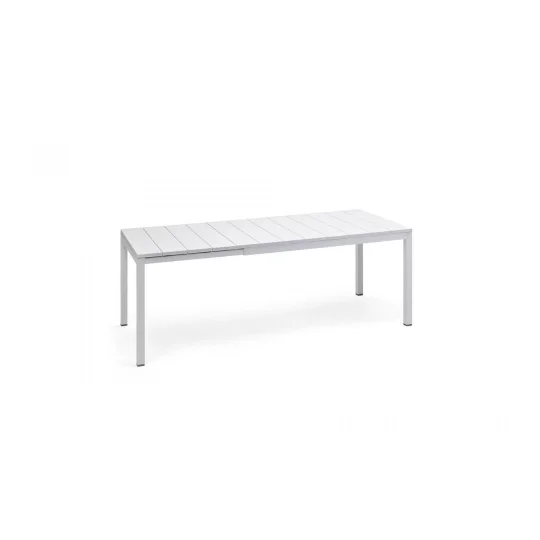 Stół rozkładany RIO 140/210 bianco/biały + 6 krzeseł NET bianco/biały - Zdjęcie 2
