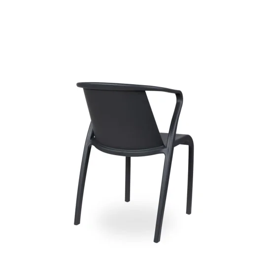 Stół Rodas 70 antracytowy + 4 krzesła FADO antracytowy - Zdjęcie 3