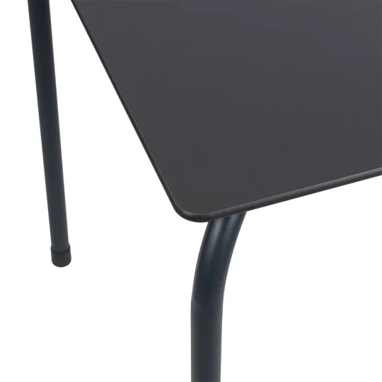 Stół Rodas 70 antracytowy + 4 krzesła FADO czerwony - Zdjęcie 8