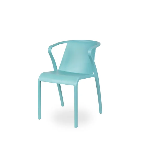 Stół Rodas 70 antracytowy + 4 krzesła FADO turkusowy - Zdjęcie 2