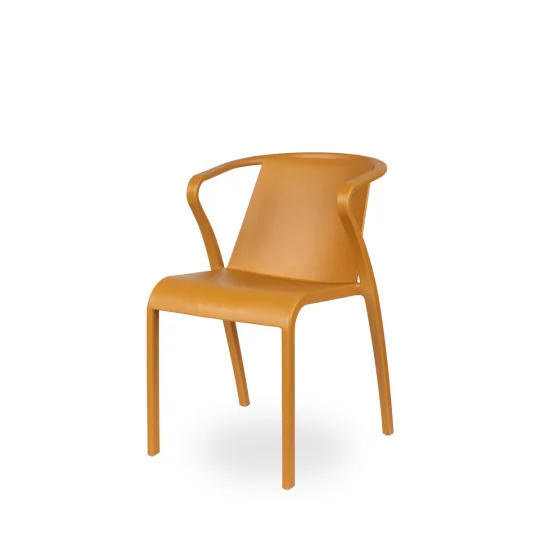 Stół Rodas 70 antracytowy + 4 krzesła FADO żółty - Zdjęcie 2