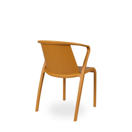 Stół Rodas 70 antracytowy + 4 krzesła FADO żółty - Zdjęcie 3