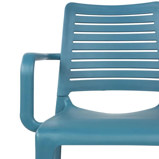 Stół Rodas 70 atracytowy + 4 krzesła PARK niebieski - Zdjęcie 4