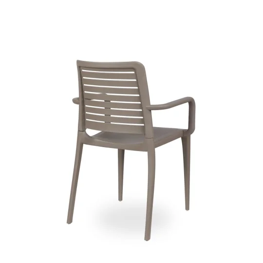 Stół Rodas 70 antracytowy + 4 krzesła PARK brązowy - Zdjęcie 3