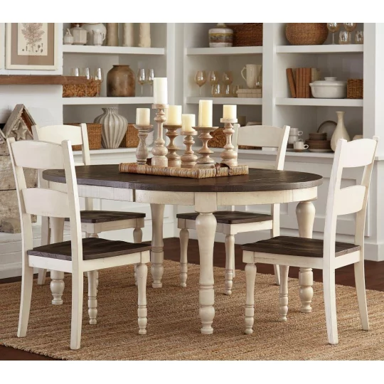 Zestaw - Avola AV1706-66 Stół rozkładany 122-167cm + 4 Krzesła AV1706-401KD