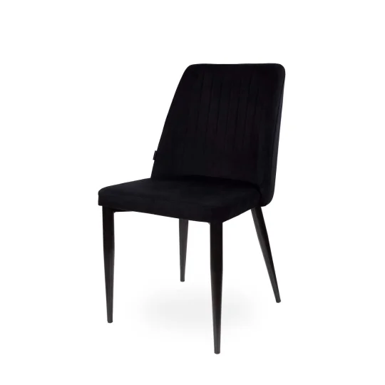 Stół SKARA 180 krzyżowane nogi + 6 krzeseł ZIBI czarny - Zdjęcie 4