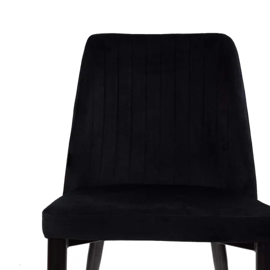 Stół SKARA 180 krzyżowane nogi + 6 krzeseł ZIBI czarny - Zdjęcie 5