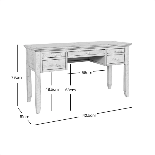 Zestaw - Avola AV1610-5620 Biurko + Krzesło AV1610-370 - Zdjęcie 15