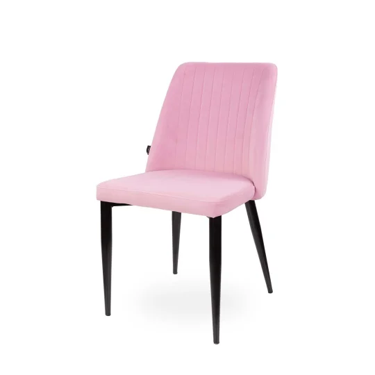 Stół SKARA 180 krzyżowane nogi + 6 krzeseł ZIBI różowy - Zdjęcie 6