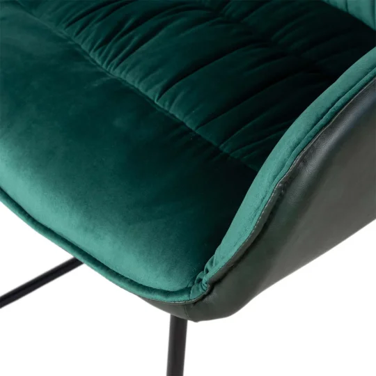 Stół SKARA 180 krzyżowane nogi + 6 krzeseł MARTHA zielony - Zdjęcie 6