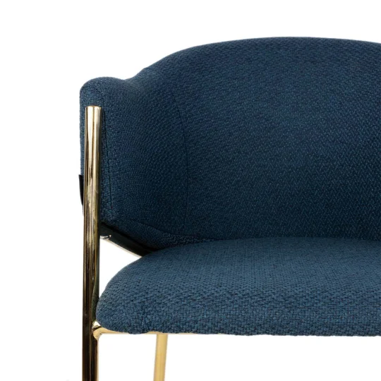 Stół SKARA 180 krzyżowane nogi + 6 krzeseł MAXIMUS niebieski - Zdjęcie 5