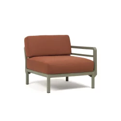 Fotel NARDI MAXIMO ELEMENTO TERMINALE DX/SX Zielony
