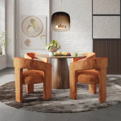 Avola AV2271-50 Stół 127cm + 4 krzesła Leith  LET71C