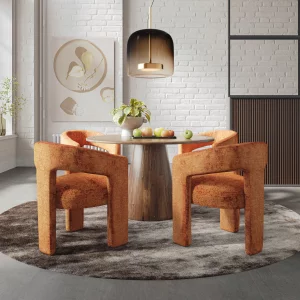 Zestaw - Avola AV2271-50 Stół 127cm + 4 Krzesła Leith  LET71C