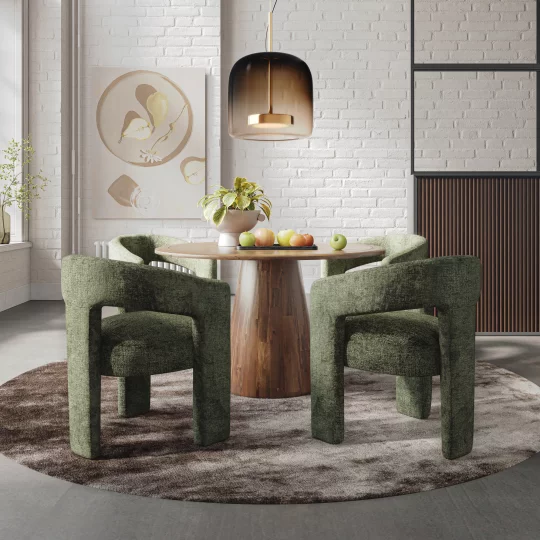 Avola AV2271-50 Stół 127cm + 4 krzesła Leith LET71O