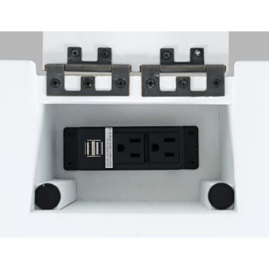 Zestaw - Avola AV2025-30W Biurko + Krzesło AV2025-340W - Zdjęcie 9