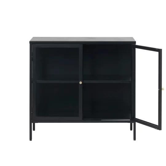 Komoda dwudrzwiowa CARMEL 85 czarna - Zdjęcie 3