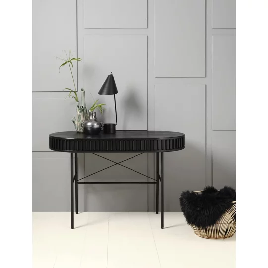 Biurko ryflowane SIENA 60x120 czarne - Zdjęcie 7