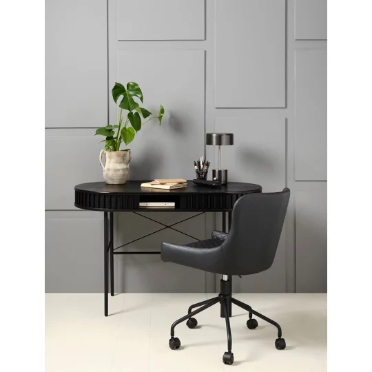 Biurko ryflowane SIENA 60x120 czarne - Zdjęcie 8
