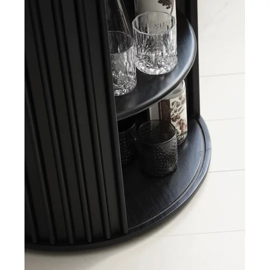 Stolik kawowy okrągły SIENA fi 60 czarny - Zdjęcie 5