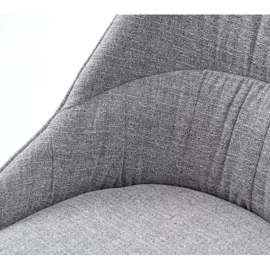 Krzesło tapicerowane MERIDIAN szare - Zdjęcie 5