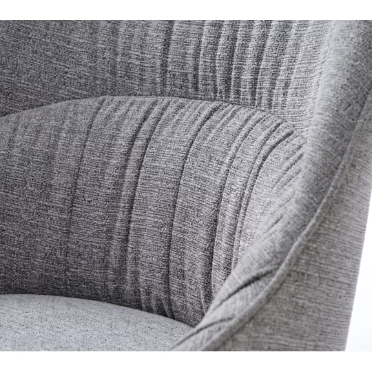 Krzesło tapicerowane MERIDIAN szare - Zdjęcie 7