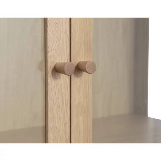 Witryna dwudrzwiowa ELBA 140 drewniana - Zdjęcie 5